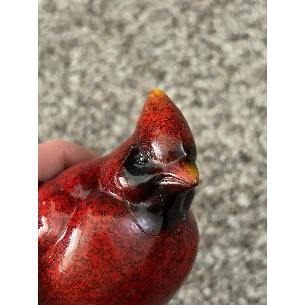 Red Cardinal Resin Figurine Garden‎ Christmas Decor Collectable TII Collection